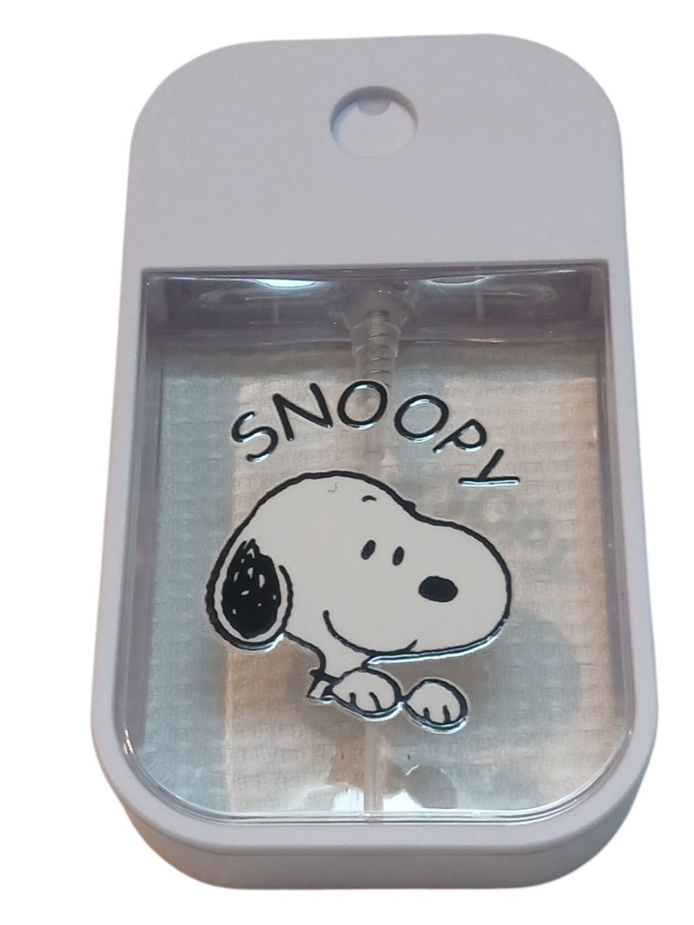 Peanuts - Snoopy Refillable Hand Sanitizer Spray Bottle, Pocket/Purse Size. 1.5o